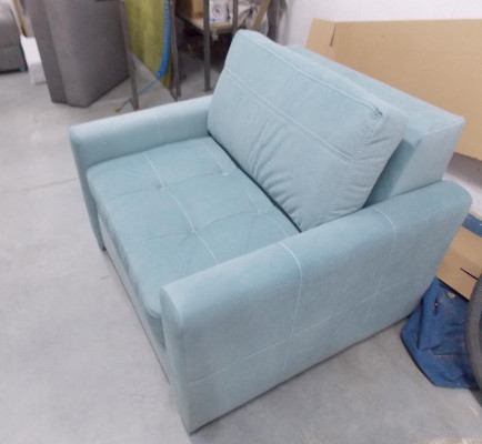 Luxus Fernseh Relax Chesterfield Club Sessel Lounge 1 Sitzer Stoff