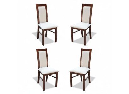Esszimmer Garnitur Esszimmer Stühle K17 4x Stuhl Set Echtes Holz Polster Sitz