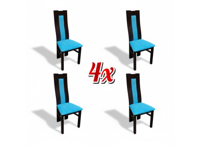 Garnitur Sitz Polster Holz 4x Stühle Wohnzimmer Neu Ess Zimmer Gruppe Set Stuhl