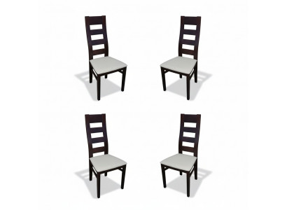Stühle Gastro Esszimmer Stoff Neu Design Set 4x Sessel Stuhl Holz Textil Polster