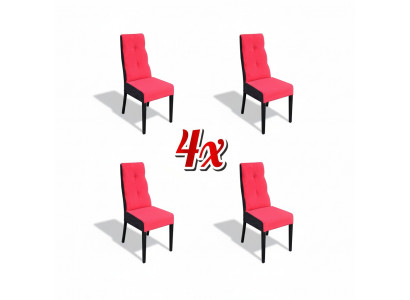Set 4x Sessel Stuhl Design Holz Textil Polster Stühle Gastro Esszimmer Stoff Neu