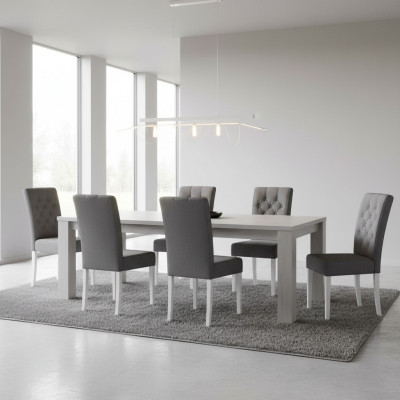 Stuhlgruppe Komplette Garnitur 6x Lehnstuhl Stühle Gruppen Garnitur Esszimmer