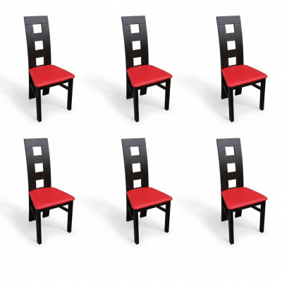 Design Set 6x Sessel Stuhl GruppeTextil Polster Stühle Gastro Esszimmer Stoff