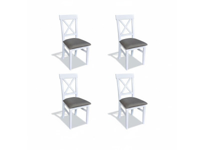 Garnitur Sessel Neu 4x Stühle Stuhl Polster Design Veranda Küchen Sitz Esszimmer