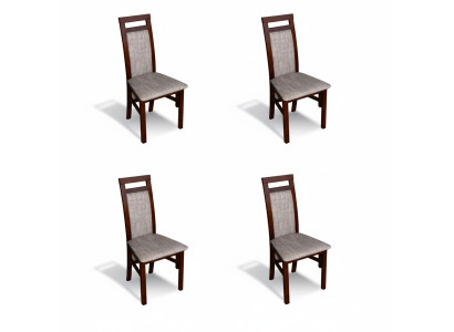 Modernes Stuhl Set Sitz Polster Garnitur Esszimmer 4x Stühle Küche Gruppe Neu