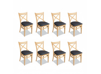 Esszimmer Restaurant Esszimmer Design Stuhl 8x Stühle Set Sessel Gastronomie Neu