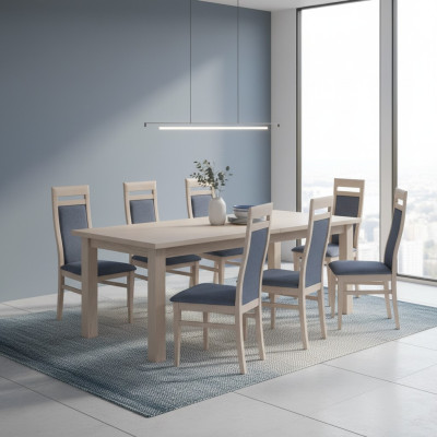Esszimmer Stuhl Set Garnitur Lehn Stühle Komplett Gruppe Wohnzimmer 8x Stück Neu