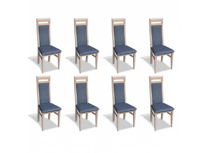 Esszimmer Stuhl Set Garnitur Lehn Stühle Komplett Gruppe Wohnzimmer 8x Stück Neu