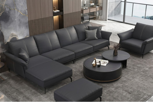Sofa Ecksofa L Form Sessel Couchtisch Hocker Ecksofa 3tlg. Modernes