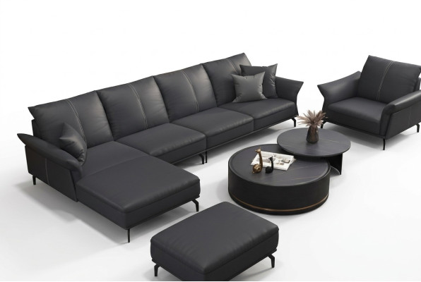 Sofa Ecksofa L Form Sessel Couchtisch Hocker Ecksofa 3tlg. Modernes