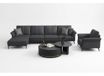 Doppelter Couchtisch Wohnzimmer Tisch Couchtisch Sofa Beistell Rund
