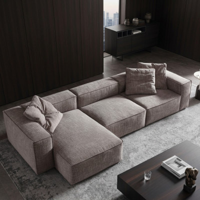 Design Polsterung Textil Modern Elegant Design Stoff Ecksofa L-Form