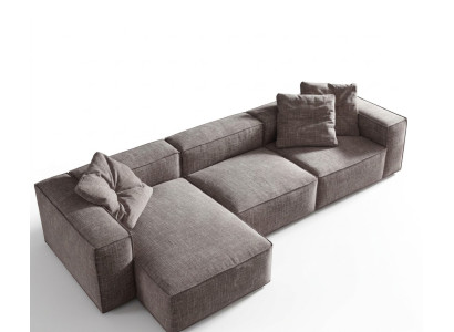Design Polsterung Textil Modern Elegant Design Stoff Ecksofa L-Form