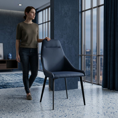 Esszimmer TV Polster Stühle NEU Textil elegant Moderner Sessel Stuhl 1x Relax