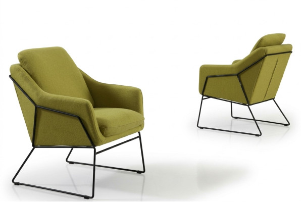 Designer Lehn Stuhl Polster Sofa 1 Sitzer Modern Neu Fernseh Sessel