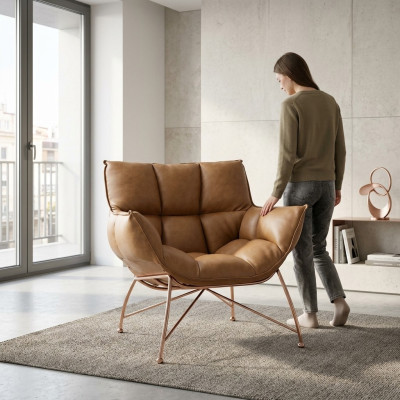 Polster Luxus Sitz Relax Sessel Design Couch Sofa Sitzer Leder Lounge