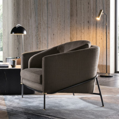 Moderner Design Sessel Wohnzimmer Einsitzer Sofa Couch Lounge Club