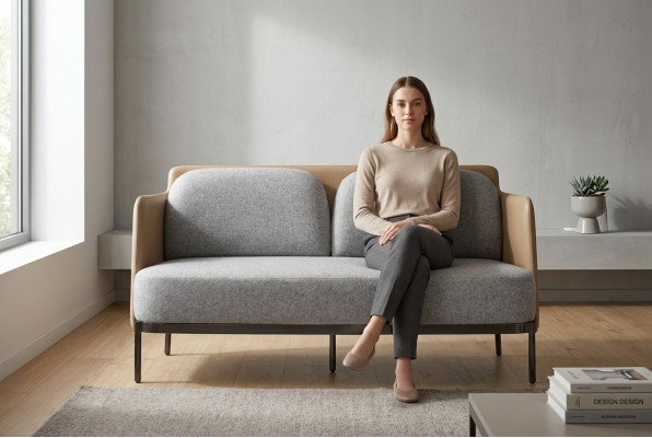 Klassischer Stil 2-Sitzer Sofa Möbel gepolsterte Textil Sofas Sofas Luxus Modern