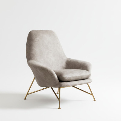 Wohnzimmer Lounge Club Relax Sofa Beige Design Möbel Esszimmer Sessel