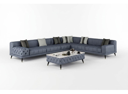 Ecksofa Sofa L-Form Wohnzimmer Couch Polster Sofas Neu Design Leder