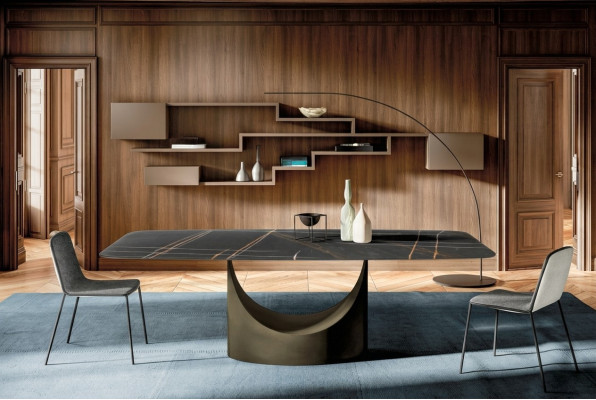 Moderner Esstisch Tisch Tische Esszimmer Luxus Möbel Design Stein Küche Neu