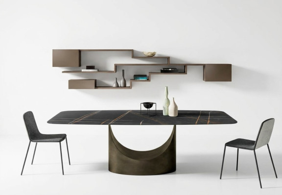 Moderner Esstisch Tisch Tische Esszimmer Luxus Möbel Design Stein Küche Neu