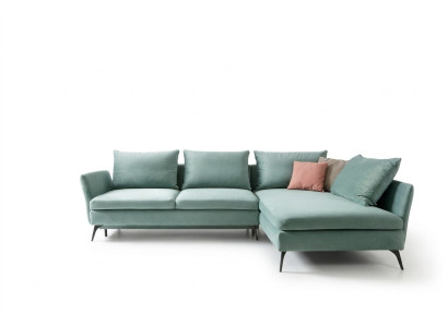 Wohnzimmer Grün Möbel Textil Sofas Ecksofa L Form Couch Polstermöbel