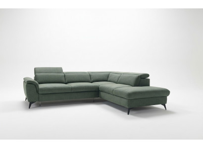 Wohnzimmer L-Form Modern Grün Design Sofas Neu Ecksofa Polsterung