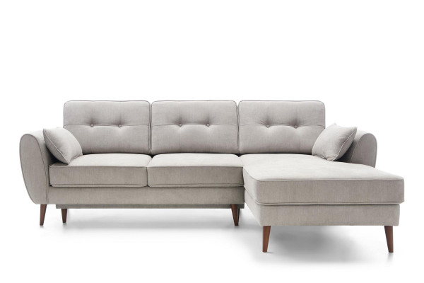 Sofas Design Ecksofa L-Form Möbel Bett Funktionen Textil Leder Schlafsofa