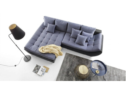 Moderne Design Sofas Couchs Möbel Stoff L-Form Wohnzimmer Ecksofa