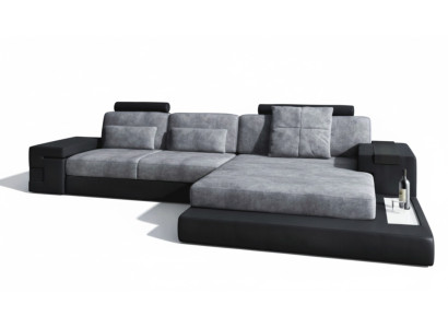 Ecksofa Wohnzimmer L-Form Polster Sofa Leder Design NEU Modern