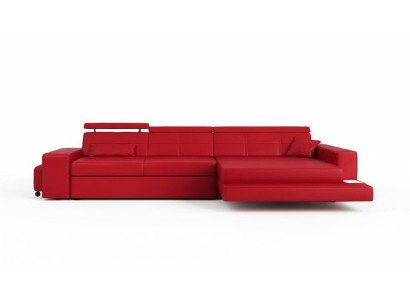 Möbel Ecksofa Leder Sofa Couch Polster Eck Sitz Wohnlandschaft L-Form Neu