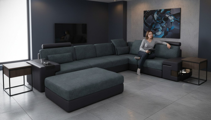 L-Form Sitzgarnituren Sitzkissen NEU Holz Ecksofa Polstermöbel Wohn Landschaft