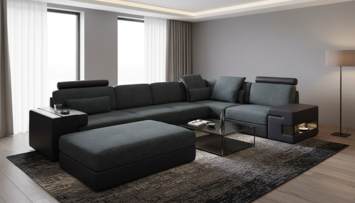 L-Form Sitzgarnituren Sitzkissen NEU Holz Ecksofa Polstermöbel Wohn Landschaft