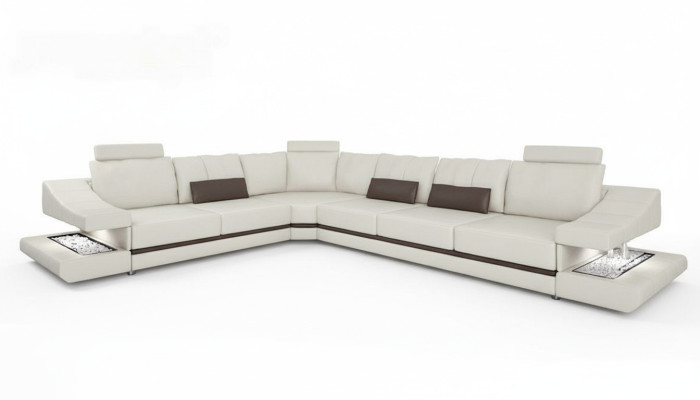 Sofas Design Ecksofa L-Form Möbel Bett Funktionen Textil Leder Schlafsofa Sofas