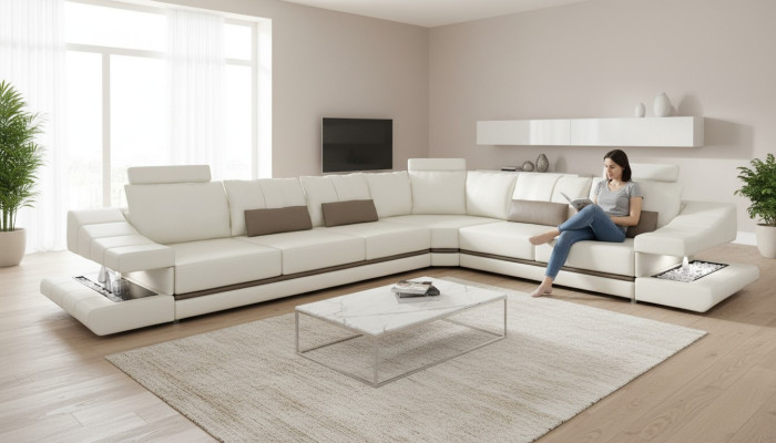 Wohnzimmer Ecksofa Schlafsofa Moderne Design Sofas Couchs Möbel