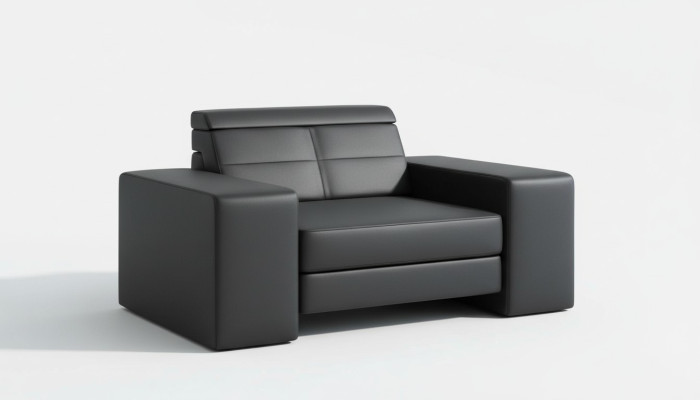 Design Wohnzimmer Leder Couch Sessel 1 Sitzer Polster Sofas Lounge Club Möbel