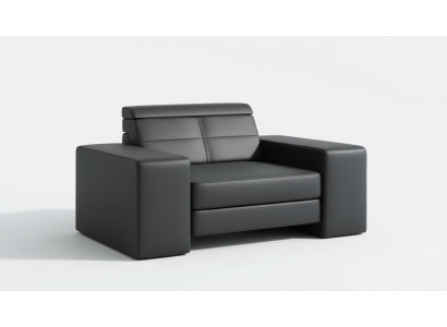 Design Wohnzimmer Leder Couch Sessel 1 Sitzer Polster Sofas Lounge Club Möbel