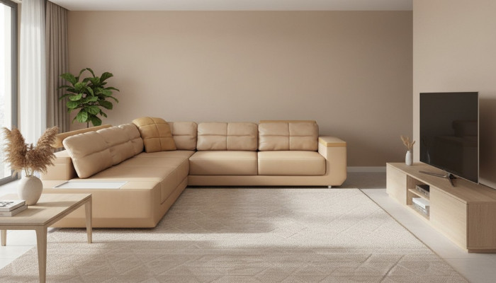 Ecksofa Sofas Luxus Leder L Form Stoff Modern Ecken Couch Sofa Wohnlandschaft