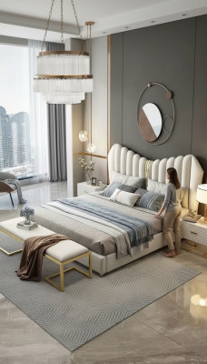 Modern Luxus Betten Polster Leder Textil Hochwertiges Schlafzimmer Bett