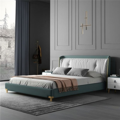 Doppelbett Betten Design Polster Schlafzimmer 180x200cm Modern Holz