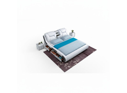 Multifunktion Sofa Bett xxl Big Betten Boxen USB Hotel Leder Polster Schubladen