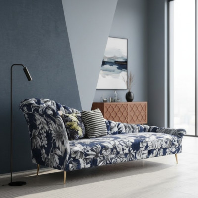 Textil Chaise Lounge Liege Polster Liegen Sofa Relax Chaiselounge Club Möbel Neu