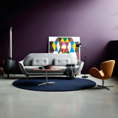 Sofa Wohnlandschaft Relax Sitz Design Couch Lounge Stoff Grau Modern Sofas Neu