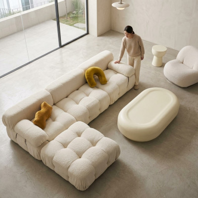 Ecksofa L-form Wohnlandschaft Relax Sitz Design Couch Lounge Eck Modern Textil