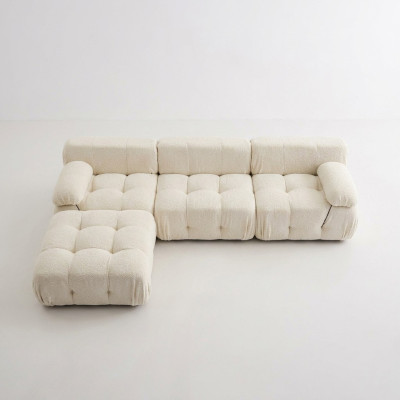 Ecksofa L-form Wohnlandschaft Relax Sitz Design Couch Lounge Eck Modern Textil