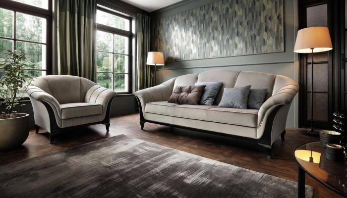Sofas 3 Sitzer 230 x 92 cm Couchen Designer Modern Stil Möbel Couch Weiches Sofa