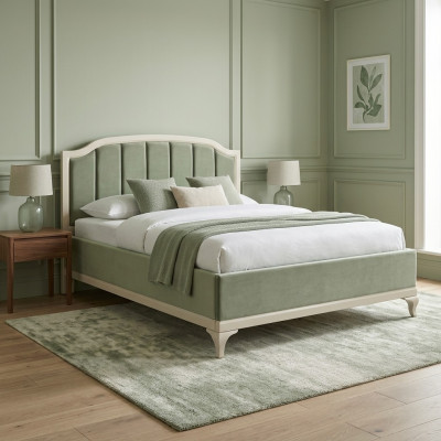 Design Bett Luxus Doppel Hotel Betten Schlaf Zimmer Leder Modern Stoff 160*200cm