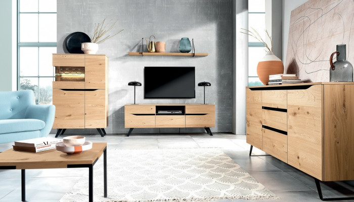 Kommode Sideboard Highboard Schrank Anrichte 2 Türen 3 Schubladen Regal Hotel