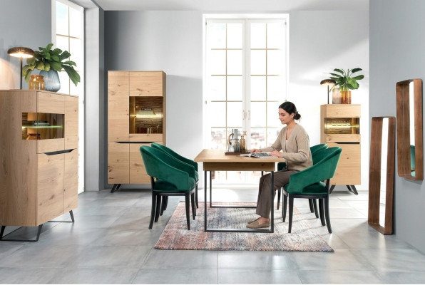 Design Vitrine Kommode Anrichte Side Schrank Regal Luxus Wohnzimmer Schränke Neu